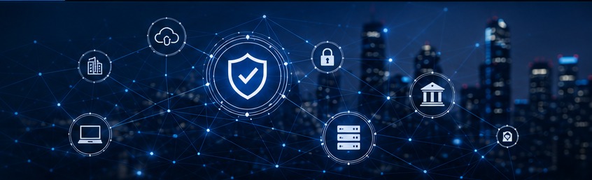 Connected business and cybersecurity network
